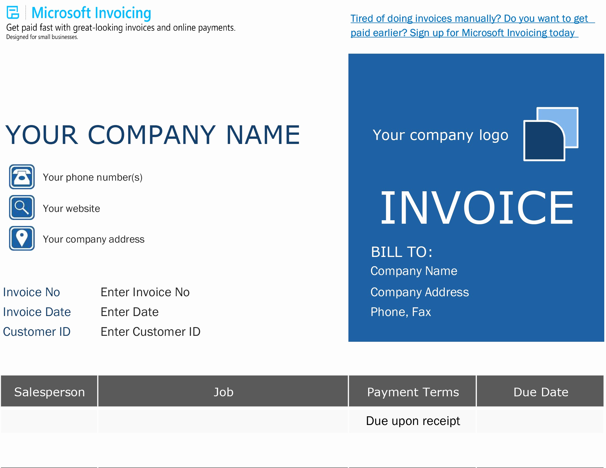 Microsoft Access Invoice Template Beautiful Invoices Fice