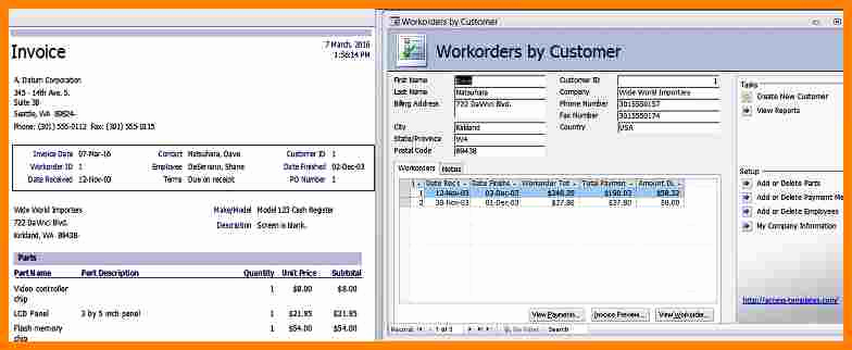 Microsoft Access Invoice Template Inspirational 10 Microsoft Access Billing Template