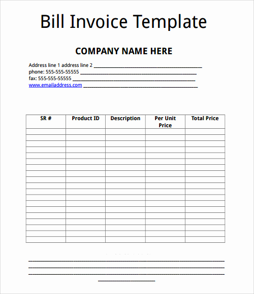 Microsoft Access Invoice Template Inspirational Free Sample Microsoft Ms Word Templates In Ms Word