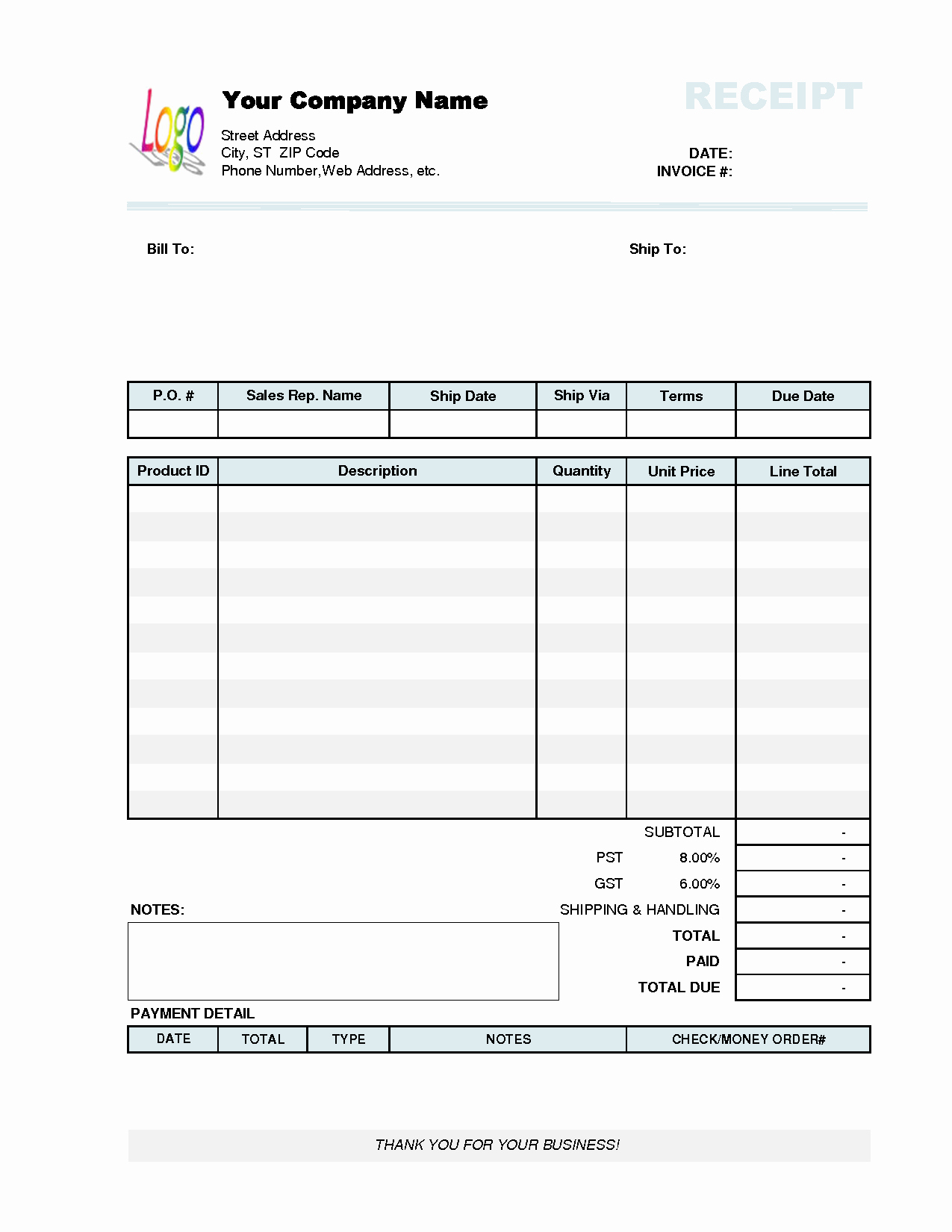 Microsoft Invoice Template Free Beautiful Download Microsoft Fice 2003 Receipt Templates