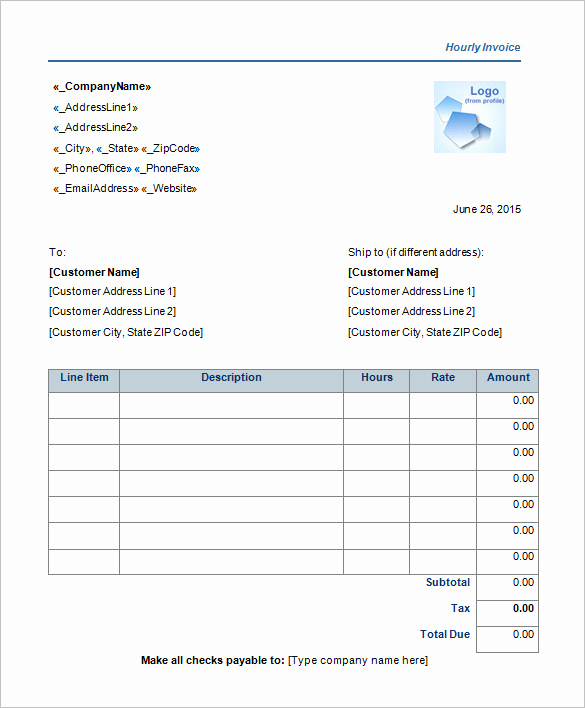 Microsoft Office Invoice Template Unique 60 Microsoft Invoice Templates Pdf Doc Excel
