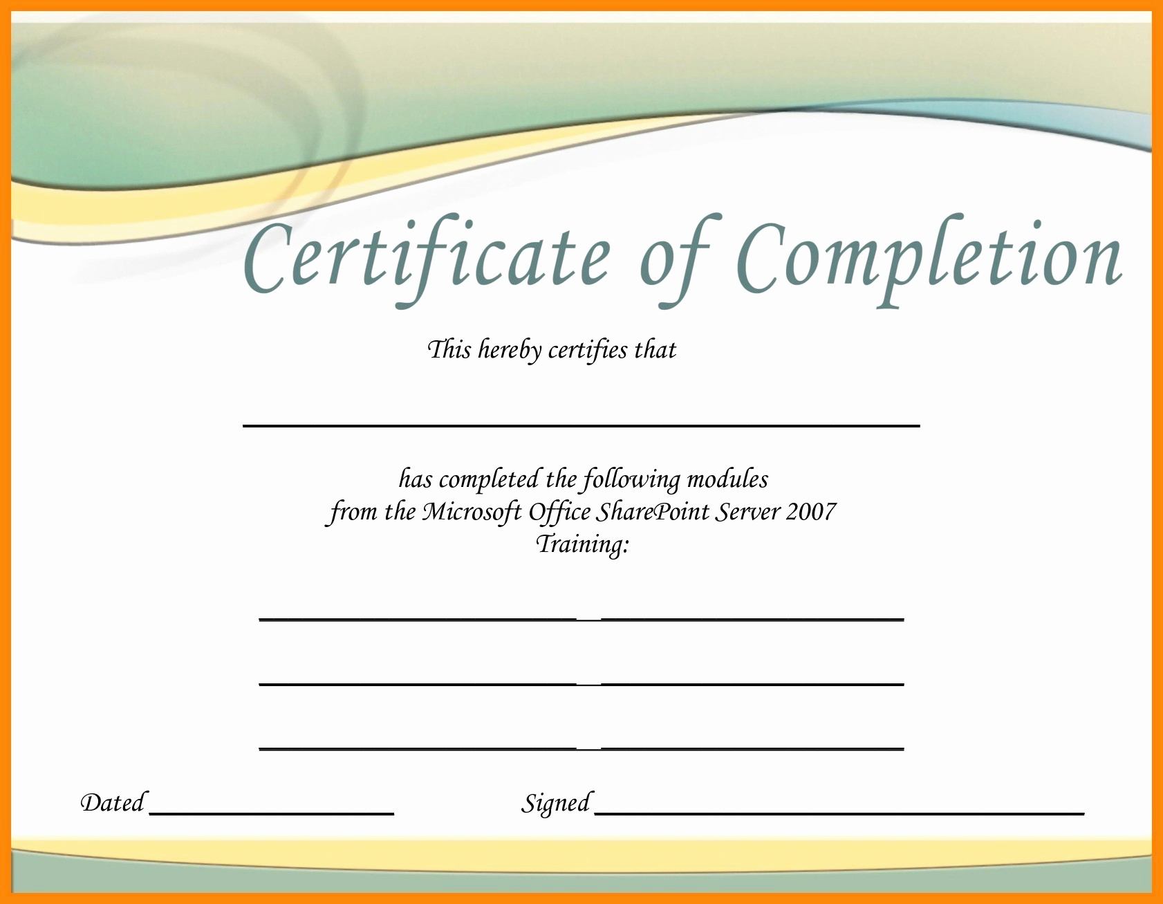 certificate template free publisher