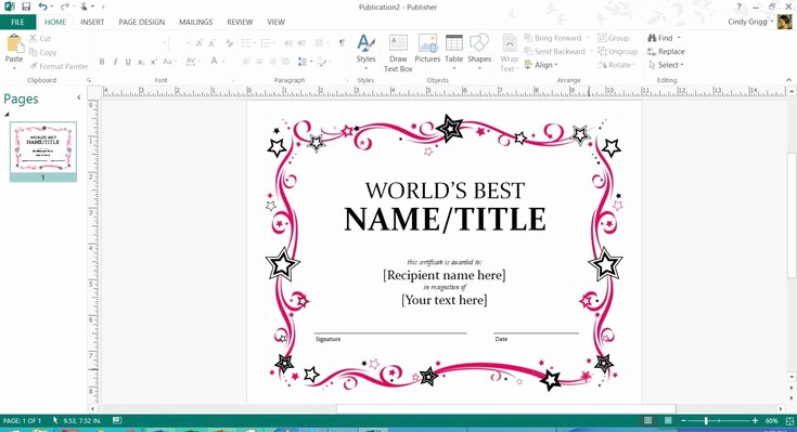 Microsoft Publisher Certificate Template Fresh Free Printable Microsoft Fice Templates for Mother S Day