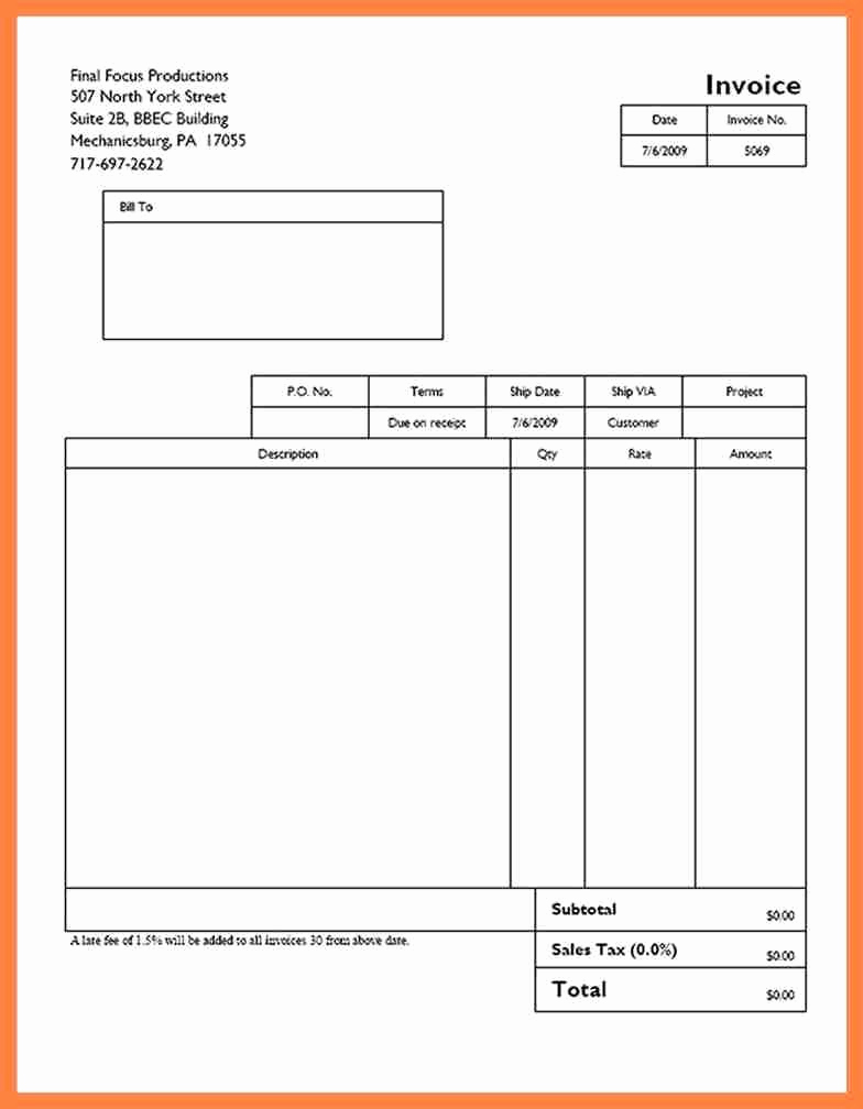 Microsoft Word Invoice Template Free Lovely 8 Quickbooks Invoice Templates Free Appointmentletters