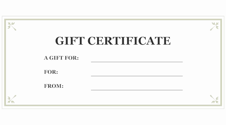 Money Gift Certificate Template Awesome Gift Certificate