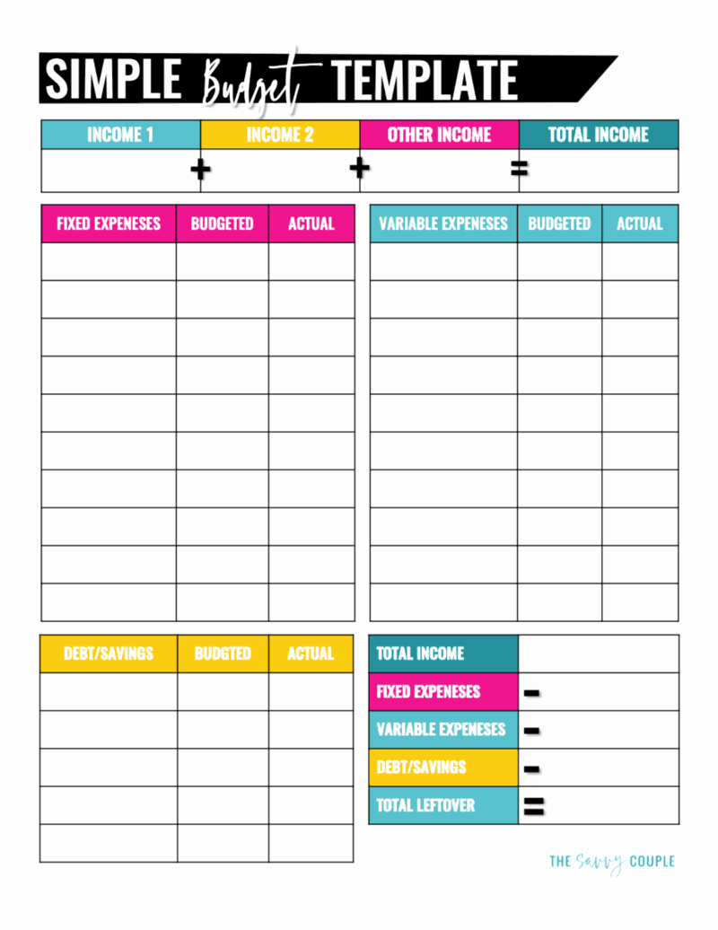 Monthly Budget Template Pdf Beautiful 10 Bud Templates that Will Help You Stop Stressing