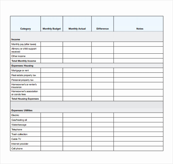 Monthly Budget Template Pdf Elegant Monthly Bud Sheet Pdf Driverlayer Search Engine