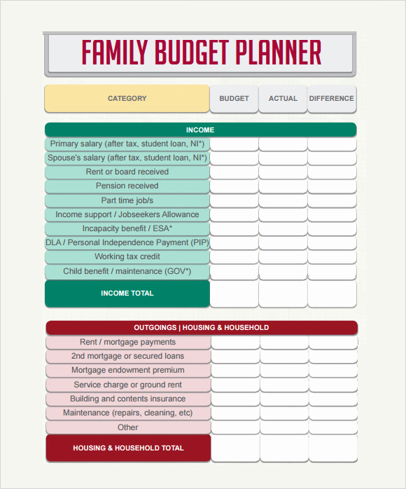 Monthly Budget Template Pdf Fresh Bud Planner Template Uk – Printable Planner Template