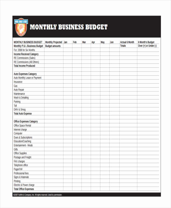 Monthly Budget Template Pdf New 26 Bud Templates In Pdf