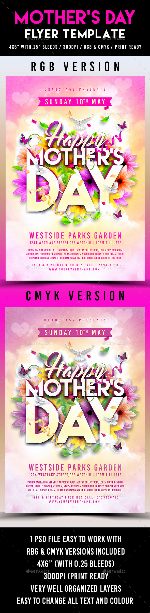 Mothers Day Menu Template Best Of Mother S Day Flyer Template by Crabsta52