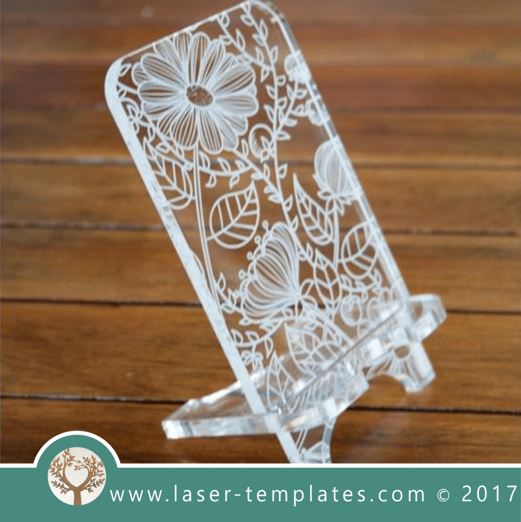 Mothers Day Menu Template New Cell Phone Stand Laser Cut Floral Template Pattern