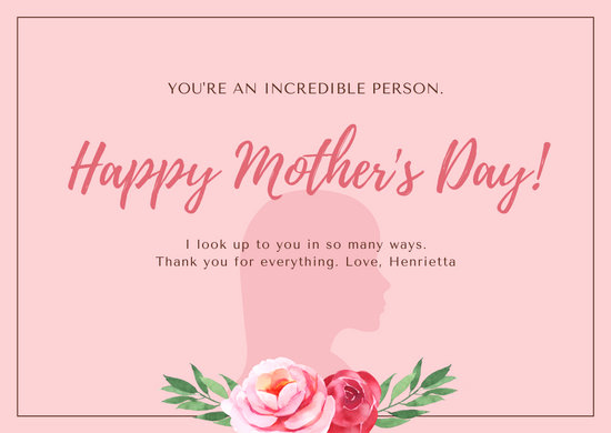 Mothers Day Menu Template New Customize 951 Mother S Day Card Templates Online Canva