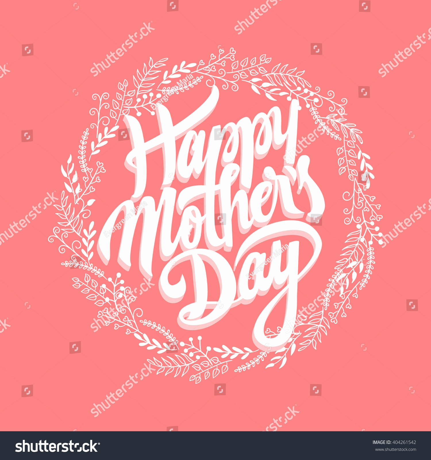 Mothers Day Menu Template New Happy Mothers Day Design Elements Vector Stock Vector