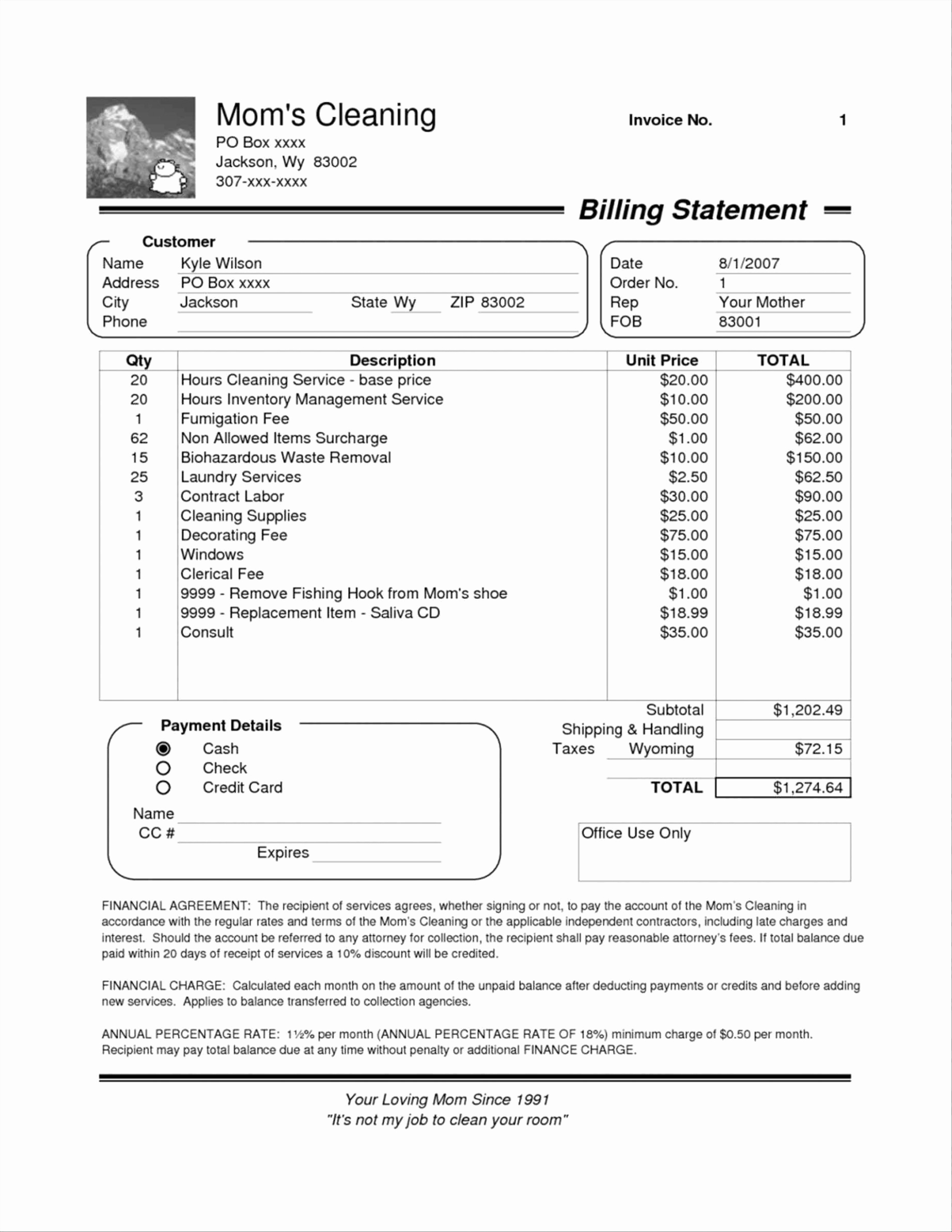 Moving Company Invoice Template Fresh Moving Service Invoice Template