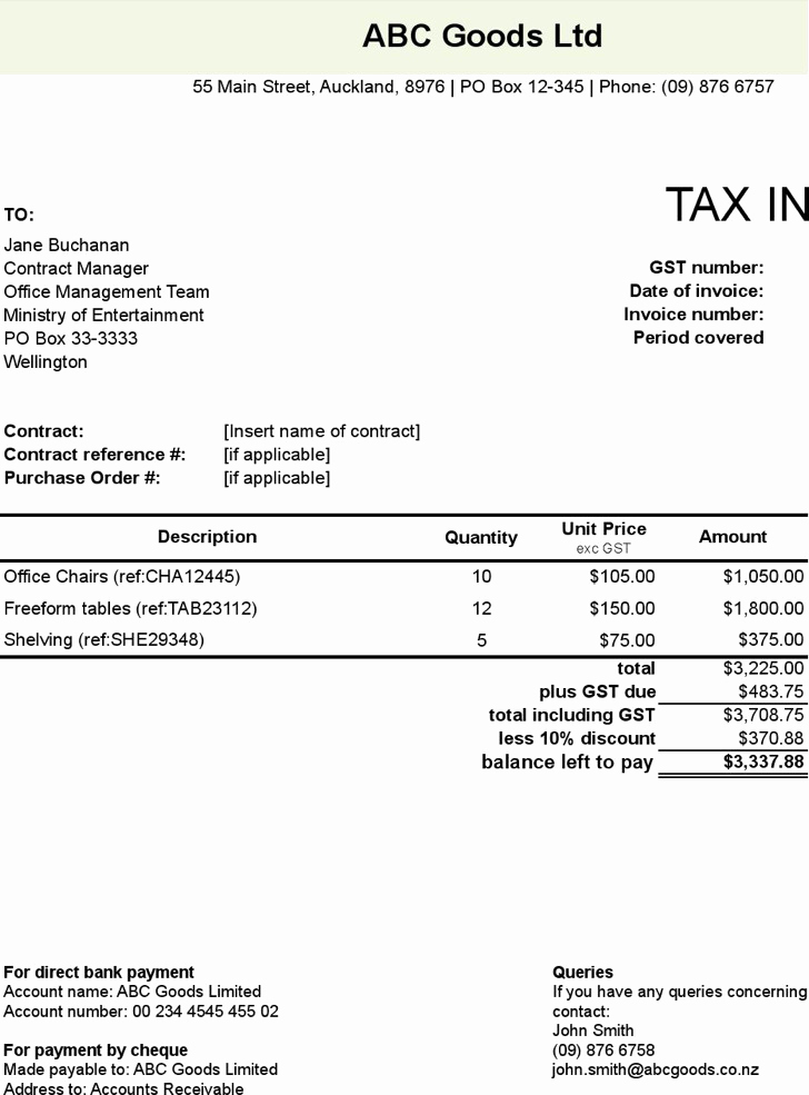 Moving Company Invoice Template Inspirational 3 Pany Invoice Templates Free Download