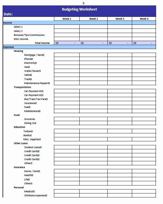 Ms Office Budget Template Beautiful 16 Free Weekly Bud Templates Ms Fice Documents