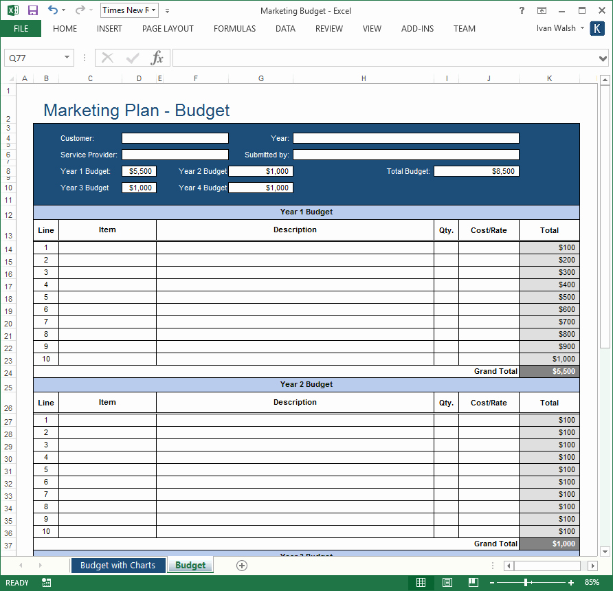 Ms Office Budget Template Inspirational Marketing Plan Templates Ms Fice – Templates forms