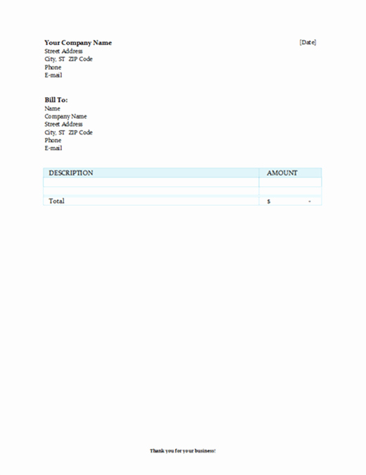 Ms Office Invoice Template Awesome Invoices Fice