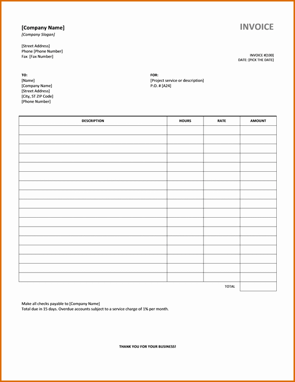 Ms Office Invoice Template Beautiful 15 Microsoft Office Invoice Template