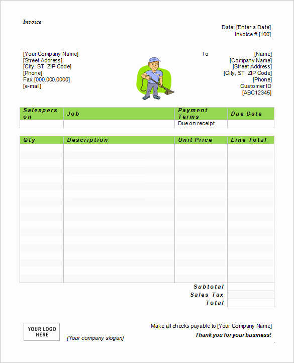 Ms Office Invoice Template Fresh 60 Microsoft Invoice Templates Pdf Doc Excel