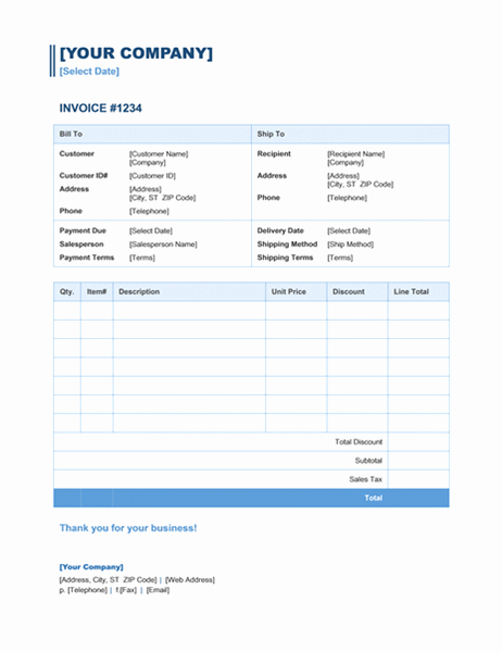 Ms Office Invoice Template Inspirational Shipping Sales Invoice In Ms Excel Download Excel Template