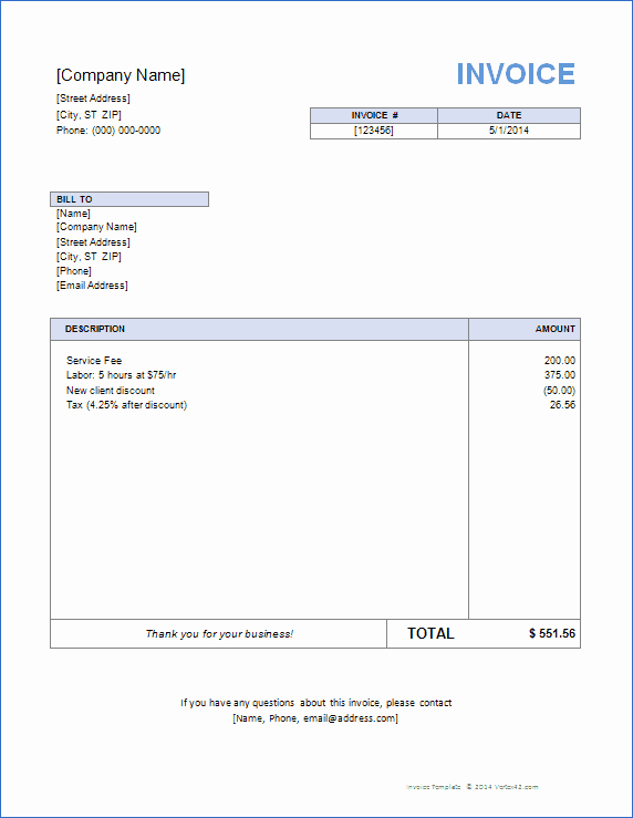 Ms Office Invoice Template Lovely 33 Professional Grade Free Invoice Templates for Ms Word
