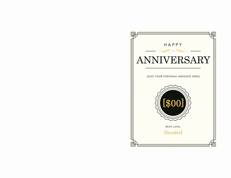 Ms Word Gift Certificate Template Lovely Anniversary Gift Certificate Template Word 2003