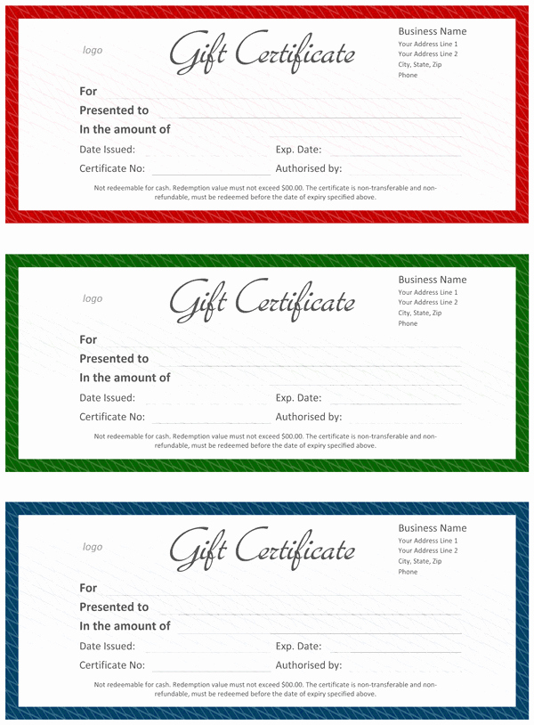 Ms Word Gift Certificate Template Unique Gift Certificate Template Word