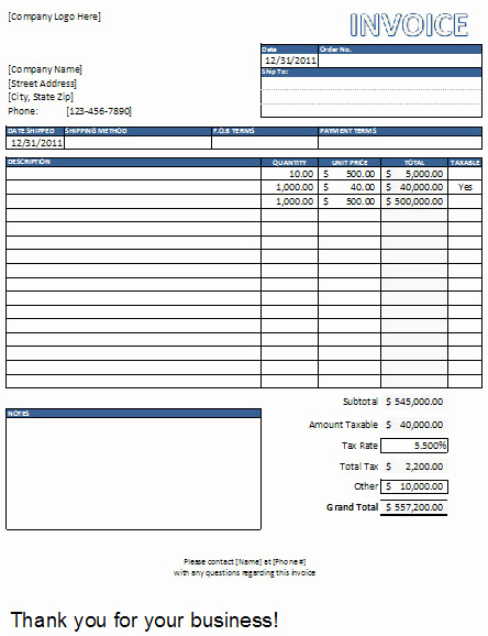 Ms Word Invoice Template Download Best Of Downloadable Invoice Template Excel