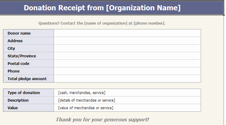 501c3 donation receipt