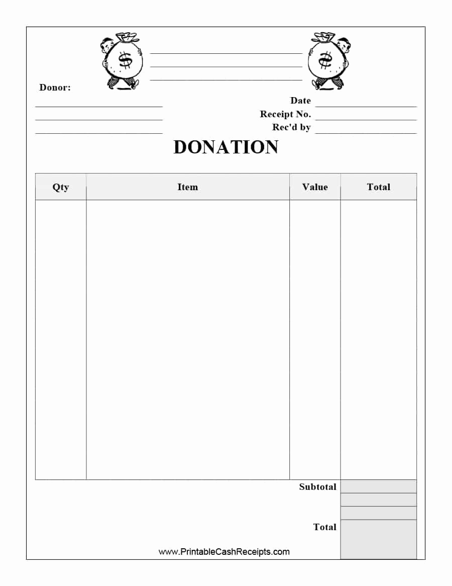 Non Profit Invoice Template Elegant Donation Receipt Template