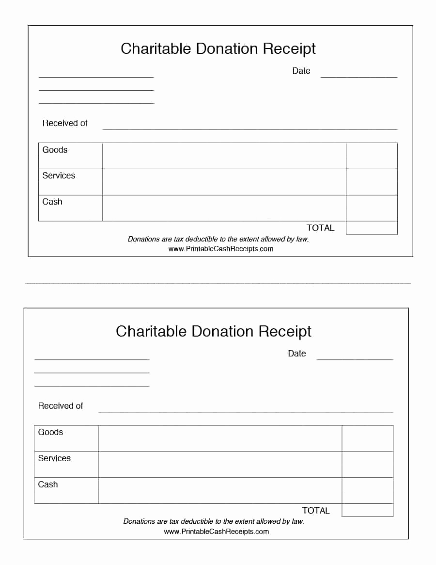 Non Profit Invoice Template Lovely Donation Receipt Template