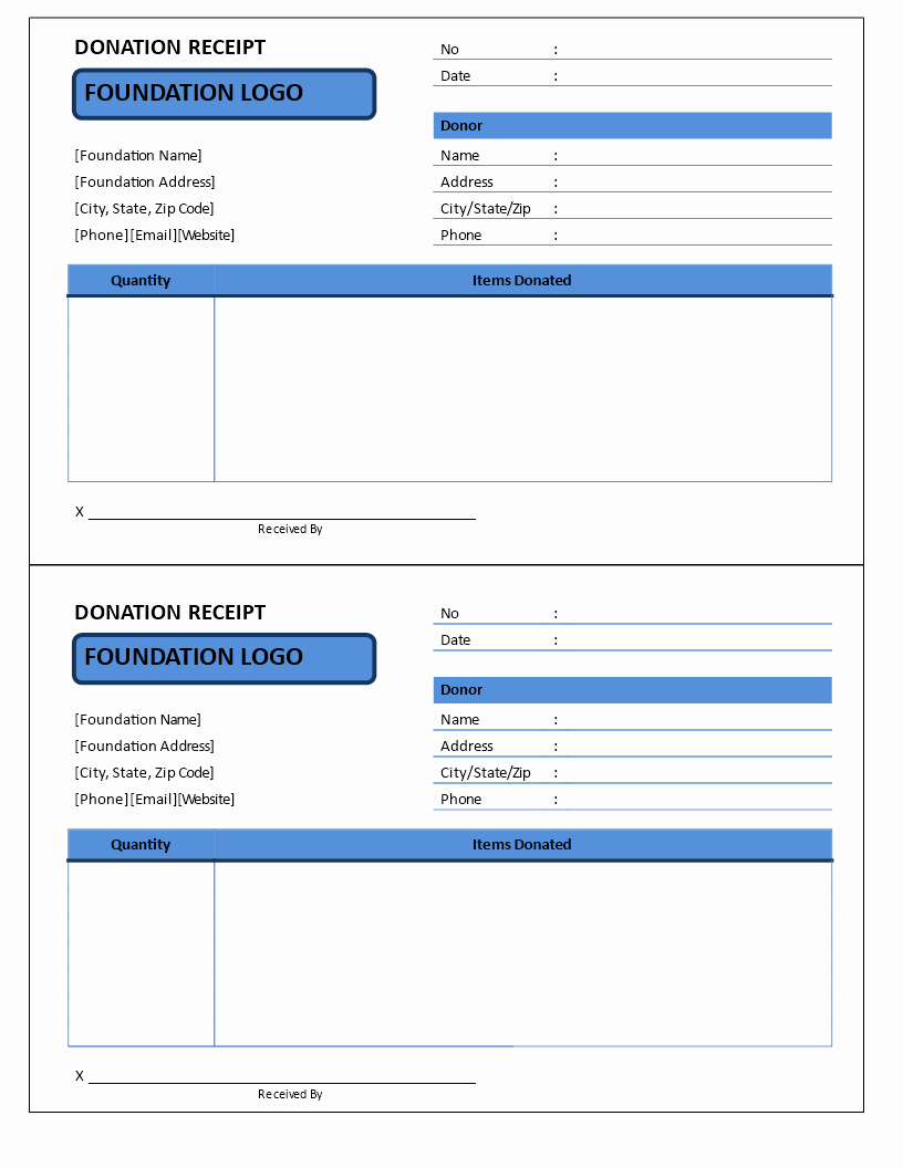 Non Profit Invoice Template New Non Profit Donation Receipt Template