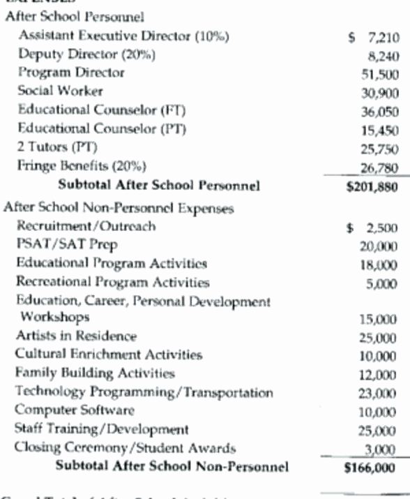 Non Profit Operating Budget Template Luxury Nonprofit Grant Bud Template 8 Non Profit Bud