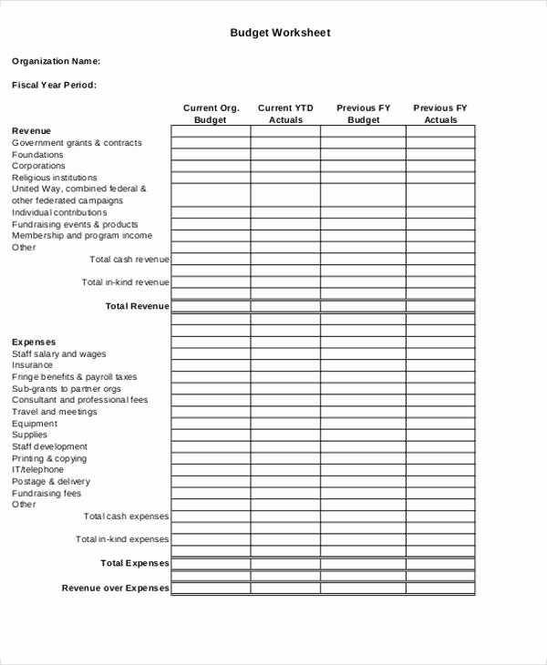 Non Profit organization Budget Template Inspirational Non Profit Bud Template – Emmamcintyrephotography