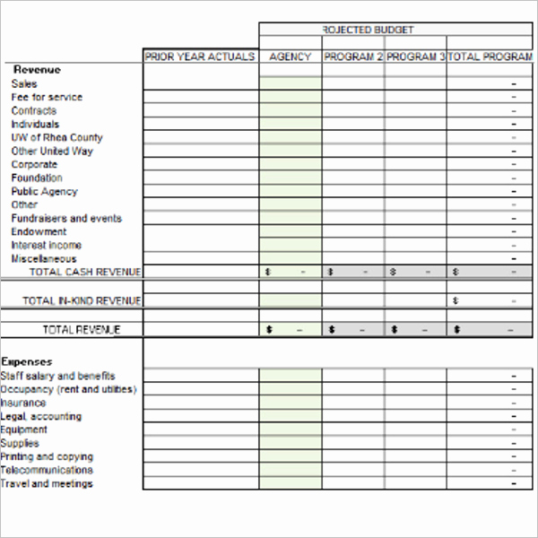 Non Profit organization Budget Template Luxury 10 Free Non Profit Bud Templates Excel Word Sample