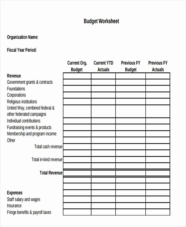 Nonprofit Program Budget Template Awesome Nonprofit Bud Template – Emmamcintyrephotography