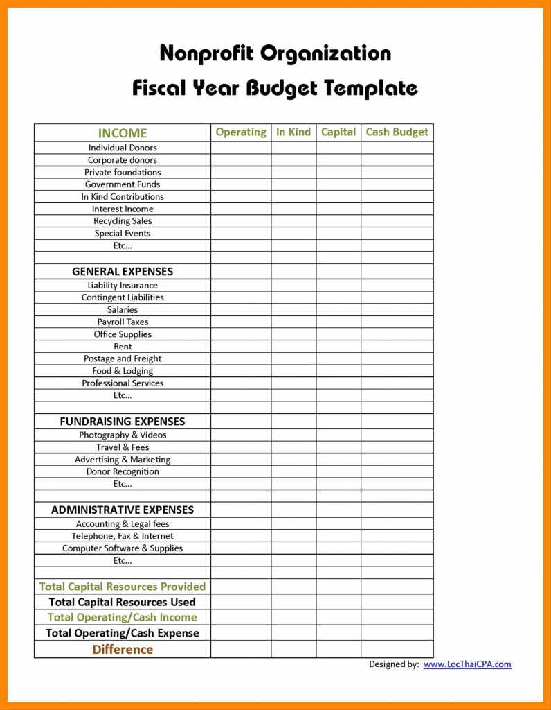 Nonprofit Program Budget Template Luxury New Home Construction Cost Spreadsheet with Construction