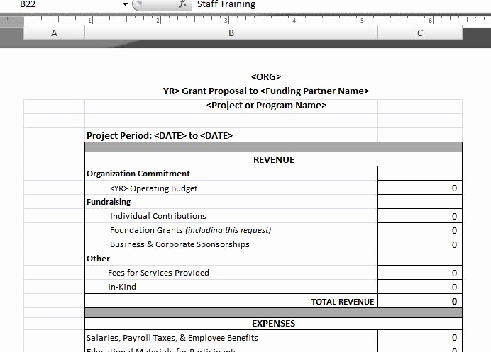 Nonprofit Program Budget Template Luxury Program Bud Template – Upward Development