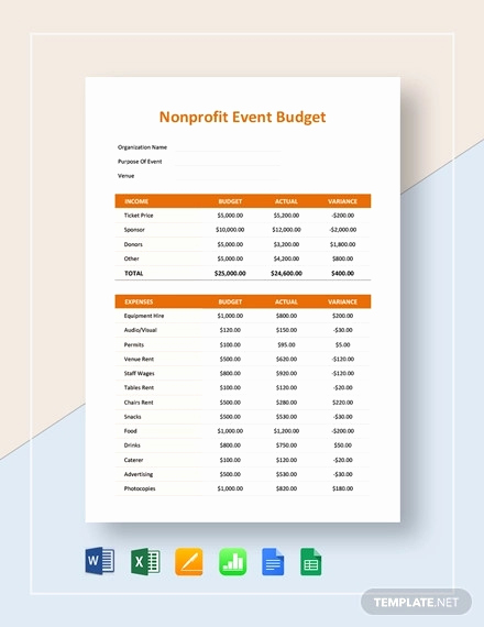 Nonprofit Program Budget Template New How to Create Nonprofit Bud [ 11 Best Examples