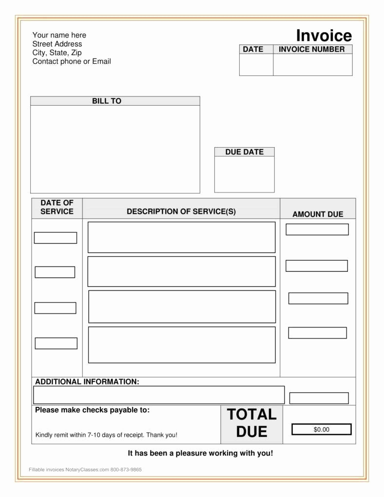 Notary Invoice Template Free Best Of 6 Notary Invoice Templates Pdf Word