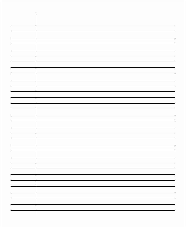 Note Taking Template Word Beautiful Lined Paper 11 Free Word Pdf Psd Documents Download