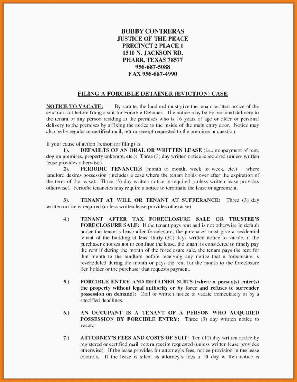 Notice to Vacate Texas Template Elegant Understanding the