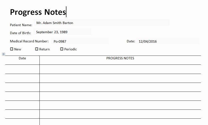 Nursing Progress Notes Template Beautiful Patient Medical Progress Notes Template Word Excel Tmp