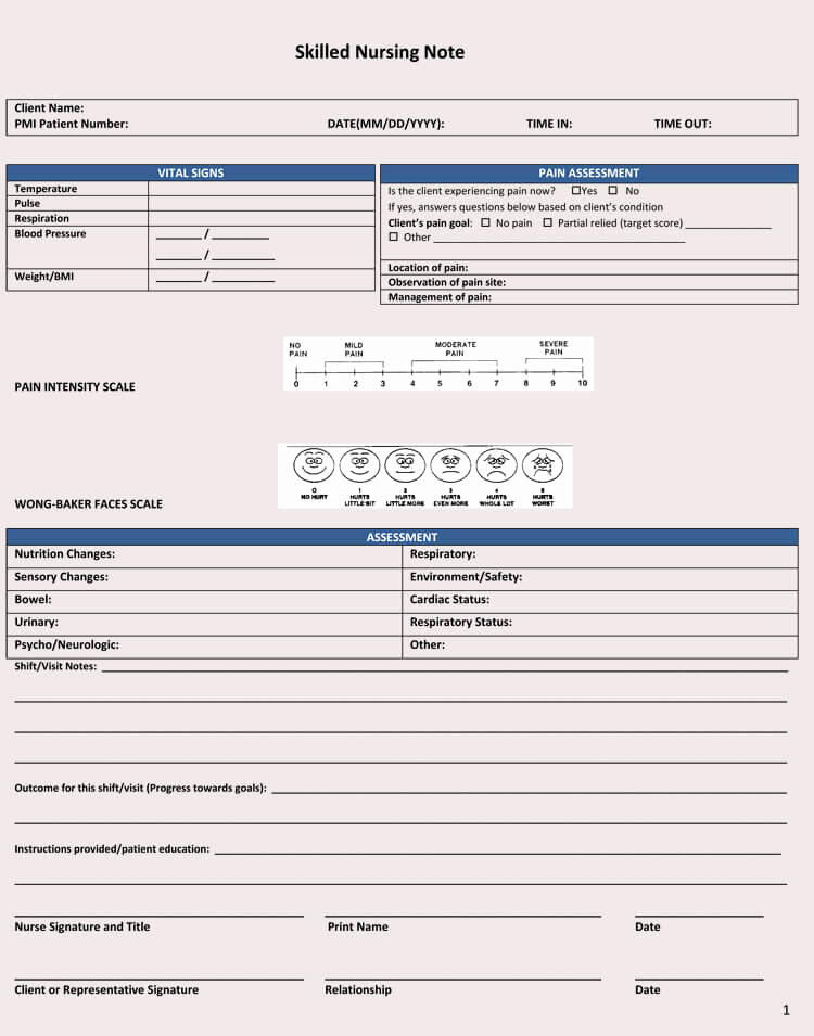 Nursing Progress Notes Template New 12 Free Nursing Notes Templates Guidelines to Take