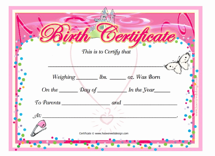 Official Blank Birth Certificate Template Awesome 15 Birth Certificate Templates Word &amp; Pdf Free