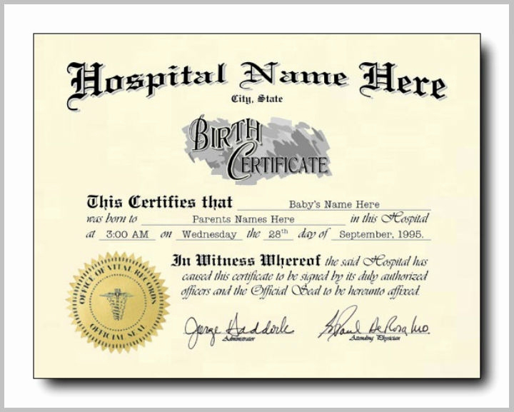 Official Blank Birth Certificate Template Elegant 16 Pet Birth Certificate Designs &amp; Templates Pdf Psd