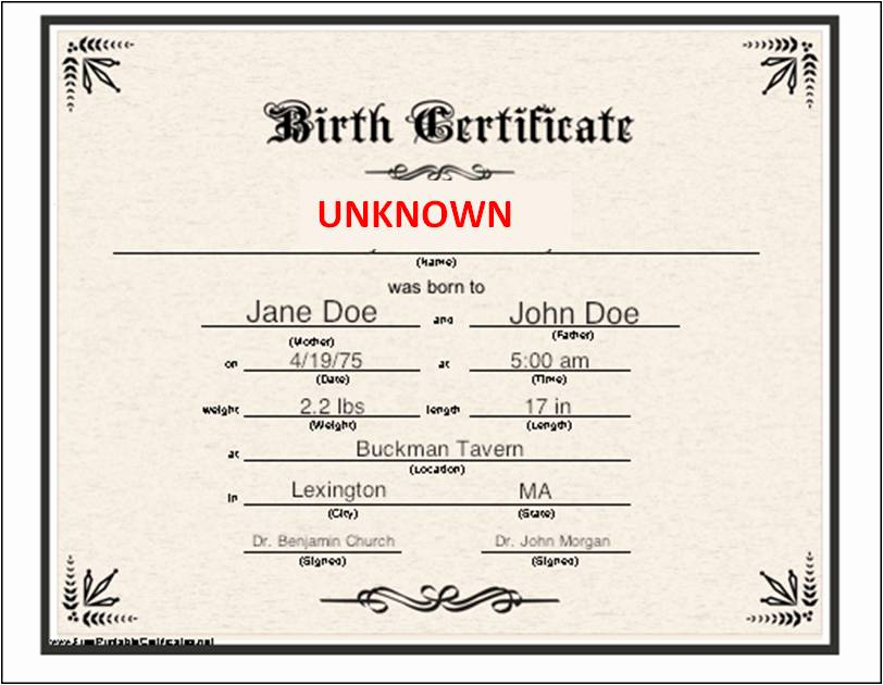 Official Blank Birth Certificate Template Luxury Blank Birth Certificate