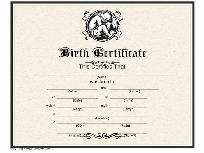 Old Birth Certificate Template Lovely 15 Birth Certificate Templates Word &amp; Pdf Templatelab