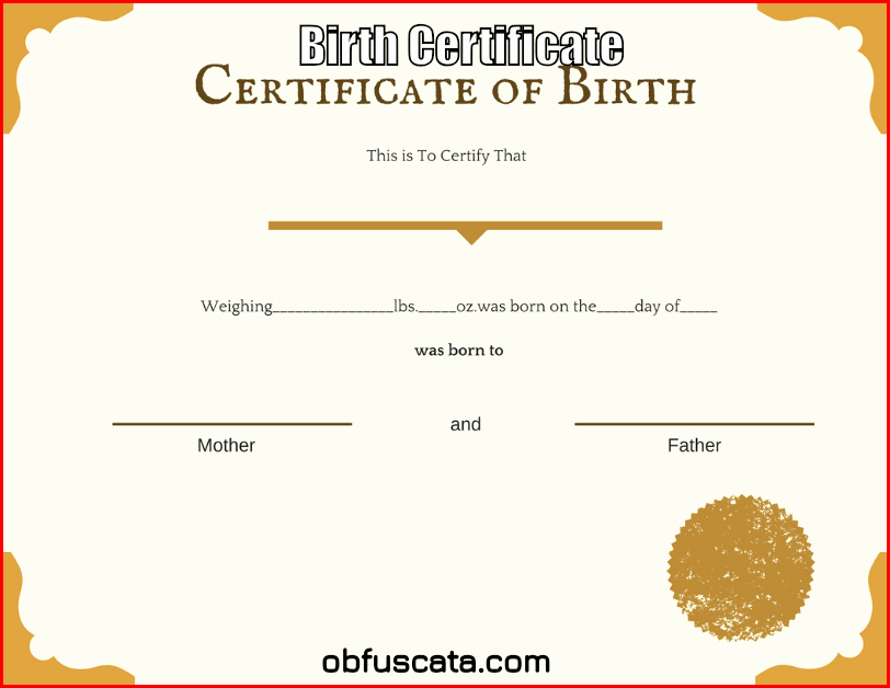 Old Birth Certificate Template Luxury What is Birth Certificate